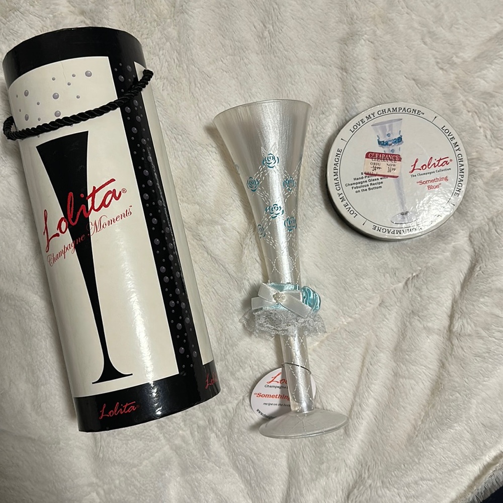 Lolita Something Blue Champagne Flute - New in Box